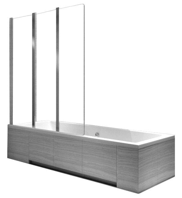Paravan pliabil pentru cadă Rea Agat-3 120 cm crom