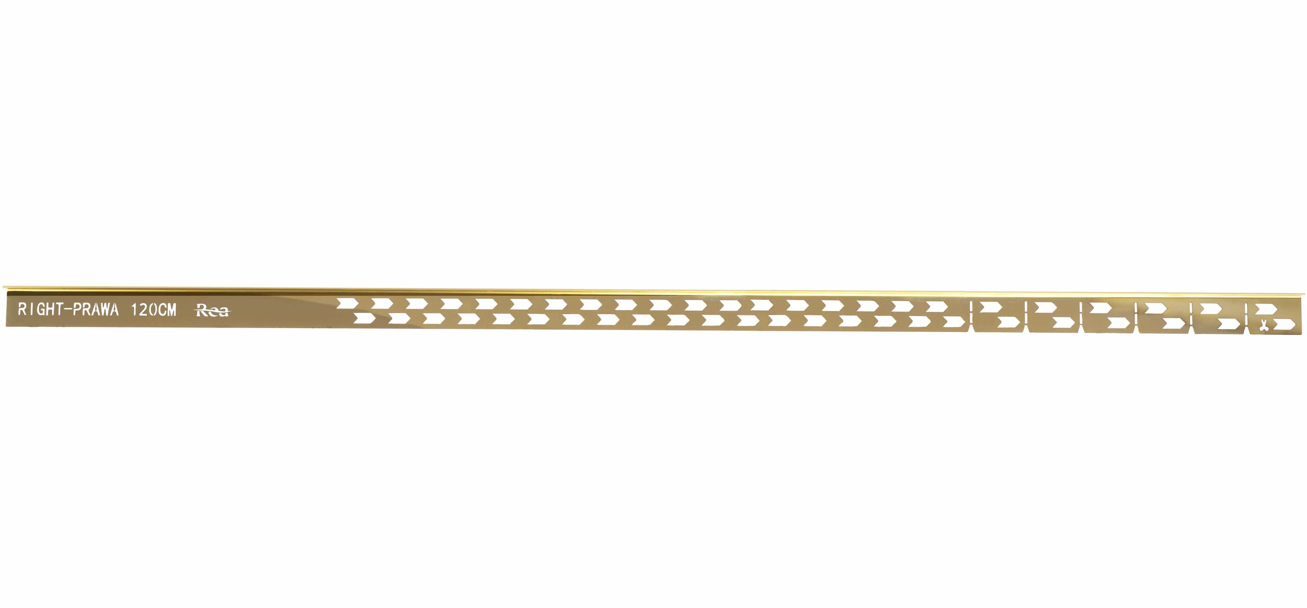 Profil de panta cadita de dus, auriu, 120 cm