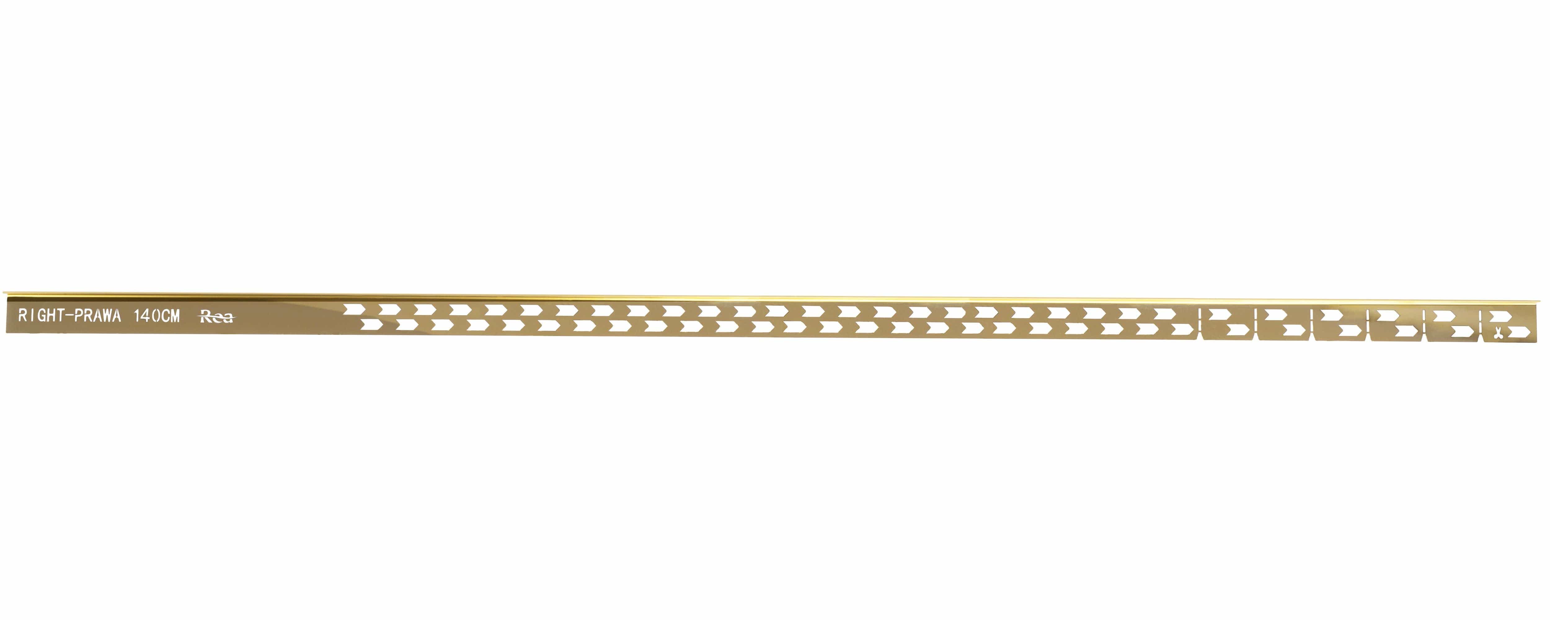 Profil de panta cadita de dus, auriu, 140 cm