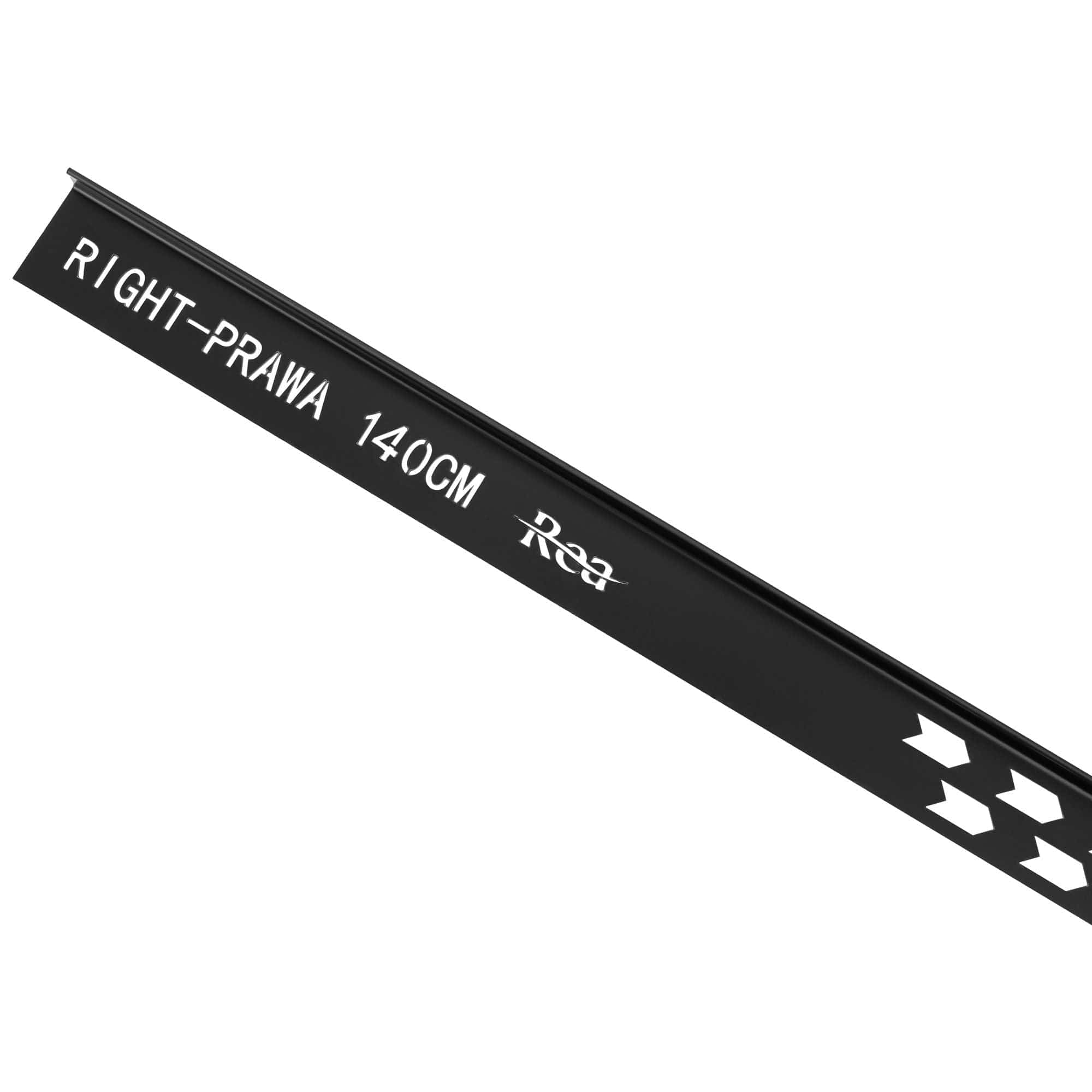 Profil de panta cadita de dus, negru, 140 cm