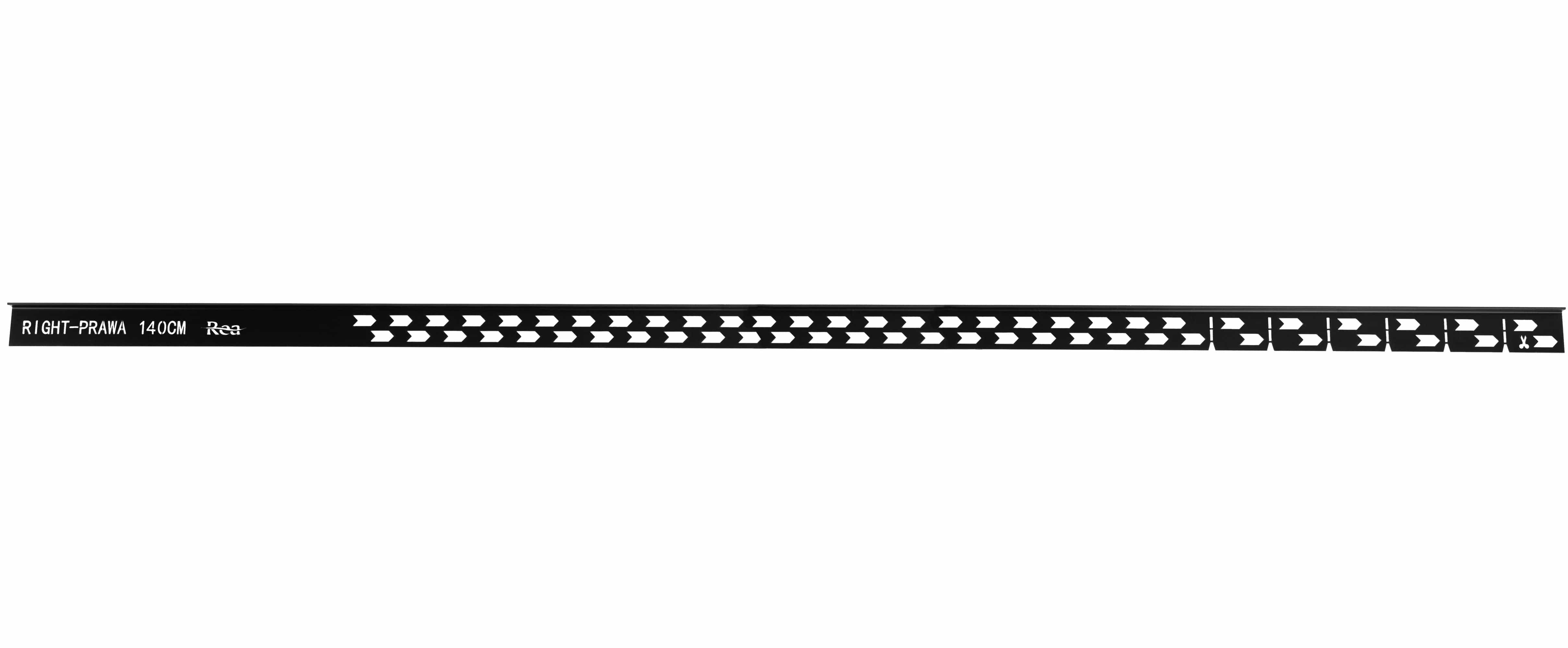 Profil de panta cadita de dus, negru, 140 cm