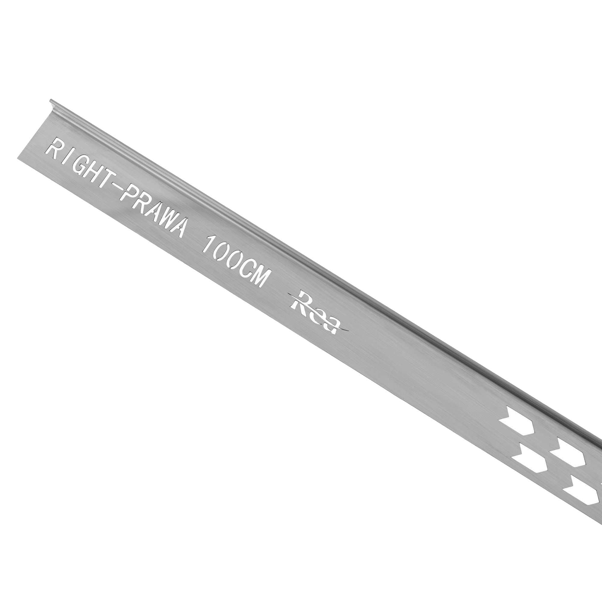 Profil de panta cadita de dus Rea, argintiu, 100 cm