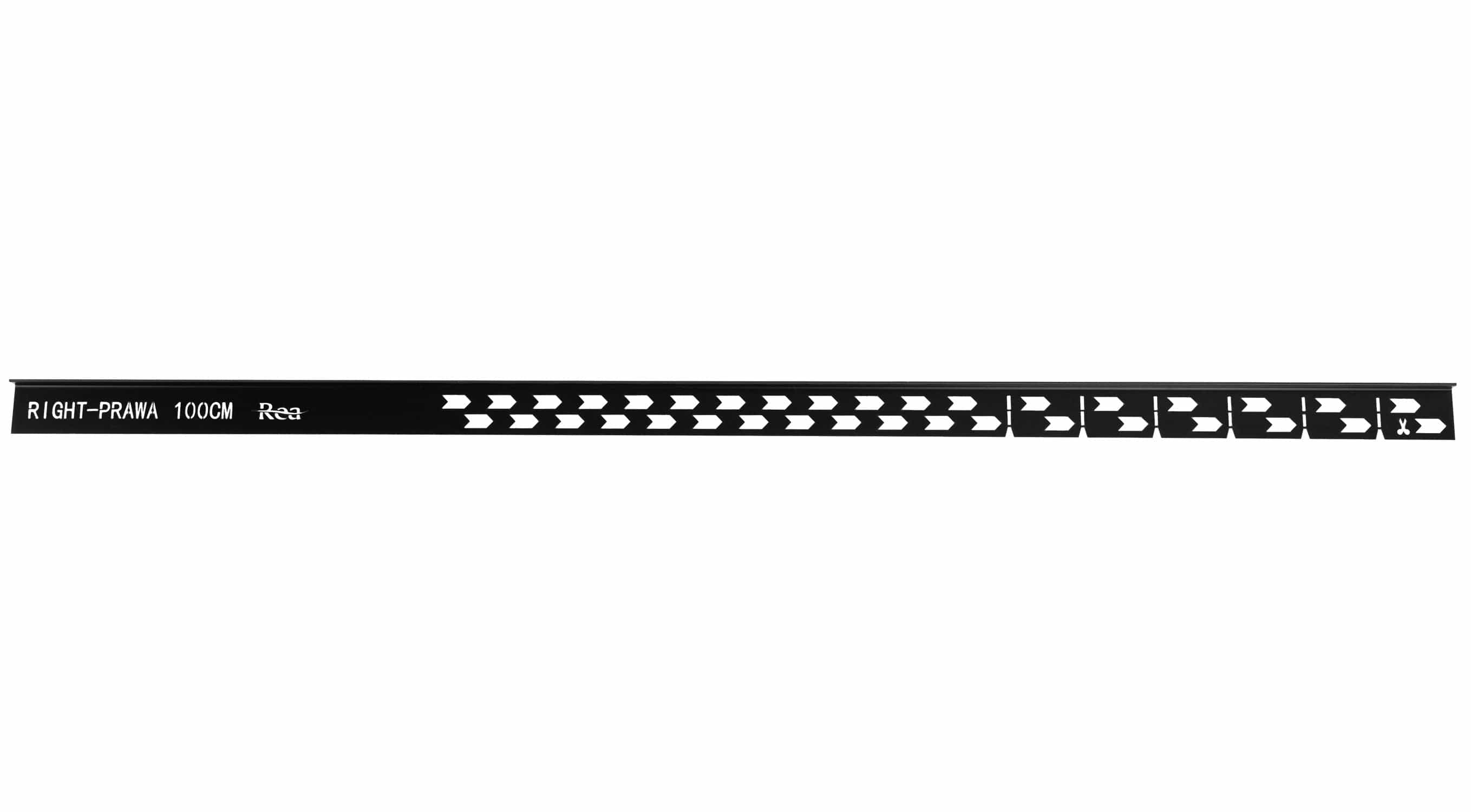 Profil de panta cadita de dus Rea, negru, 100 cm