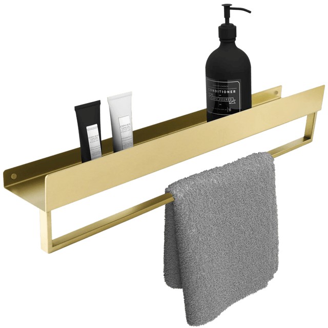 Raft pentru baie Rea SF01, auriu periat, 60 cm