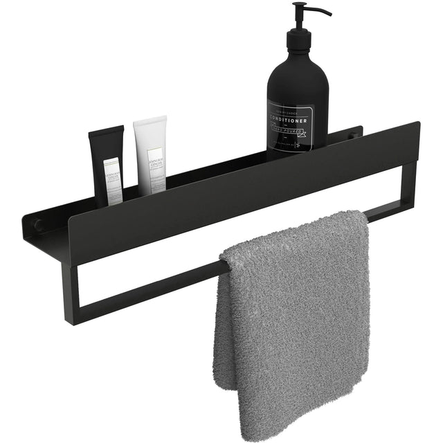 Raft pentru baie Rea SF01, negru mat, 60 cm