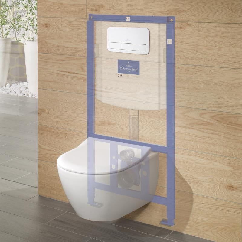 Rezervor ingropat, ViConnect, Villeroy&Boch, pentru vas wc suspendat, 111 cm