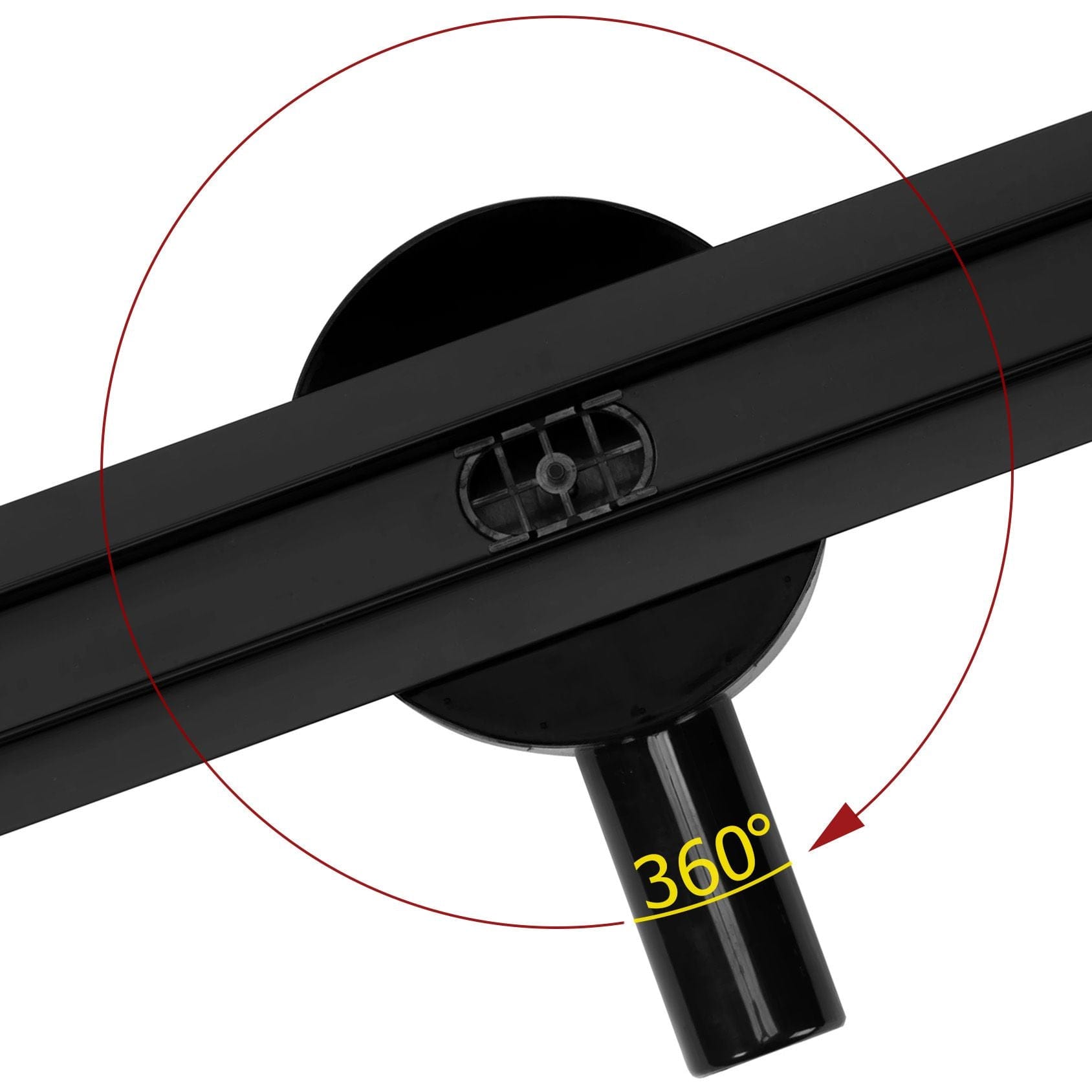 Rigolă de duș Neo Slim Pro, negru mat, 60 cm