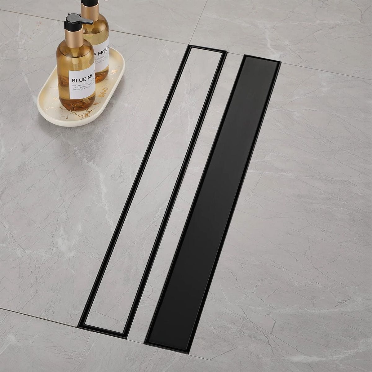 Rigolă de duș Rea Neo Pure, negru mat, 50 cm