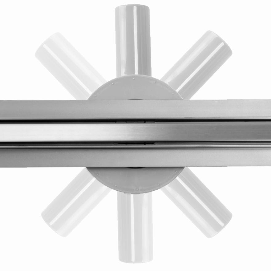 Rigolă de duș Rea Neo Slim Pro, nichel, 80 cm