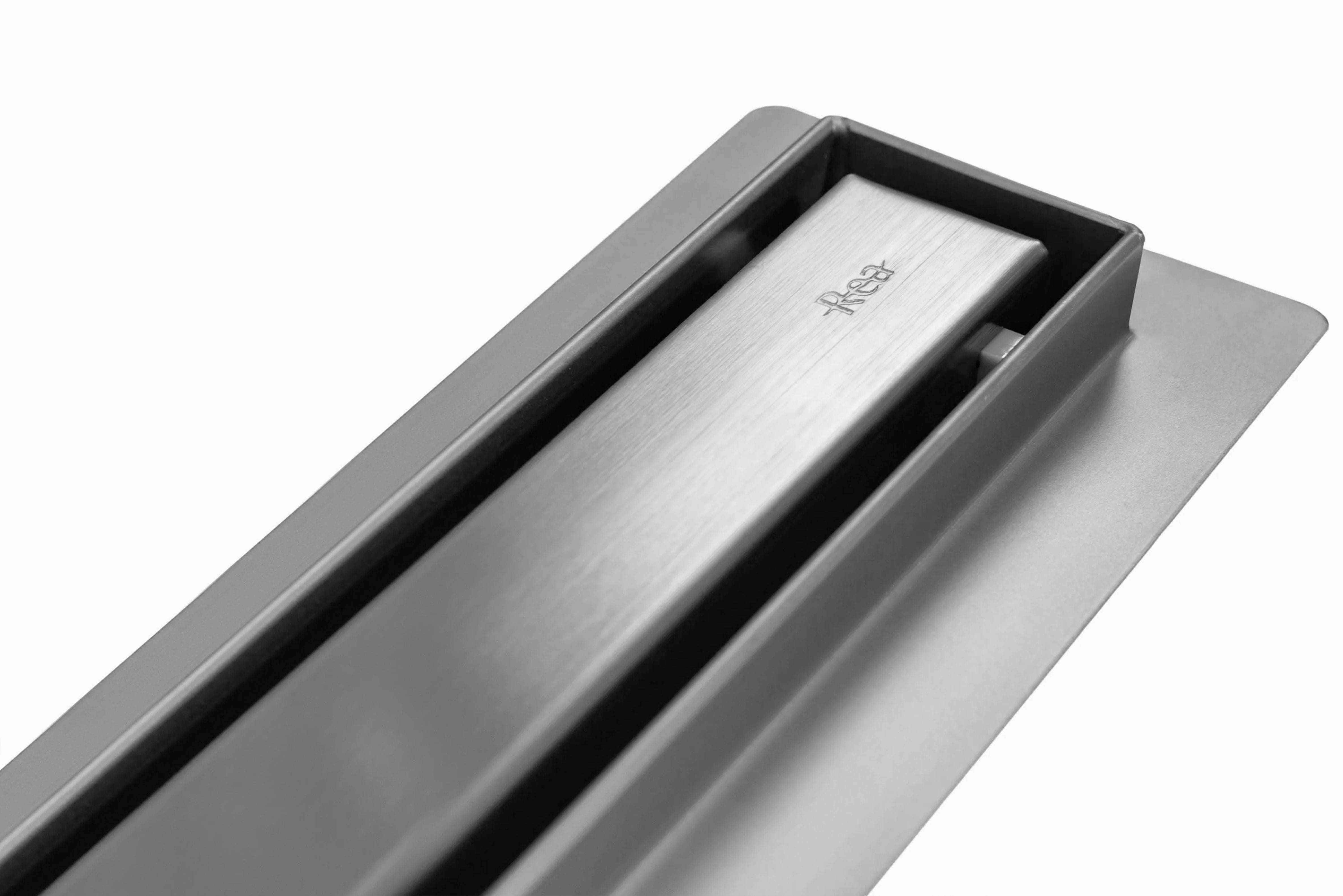 Rigolă de duș Rea Neo Slim Pro, nichel, 90 cm