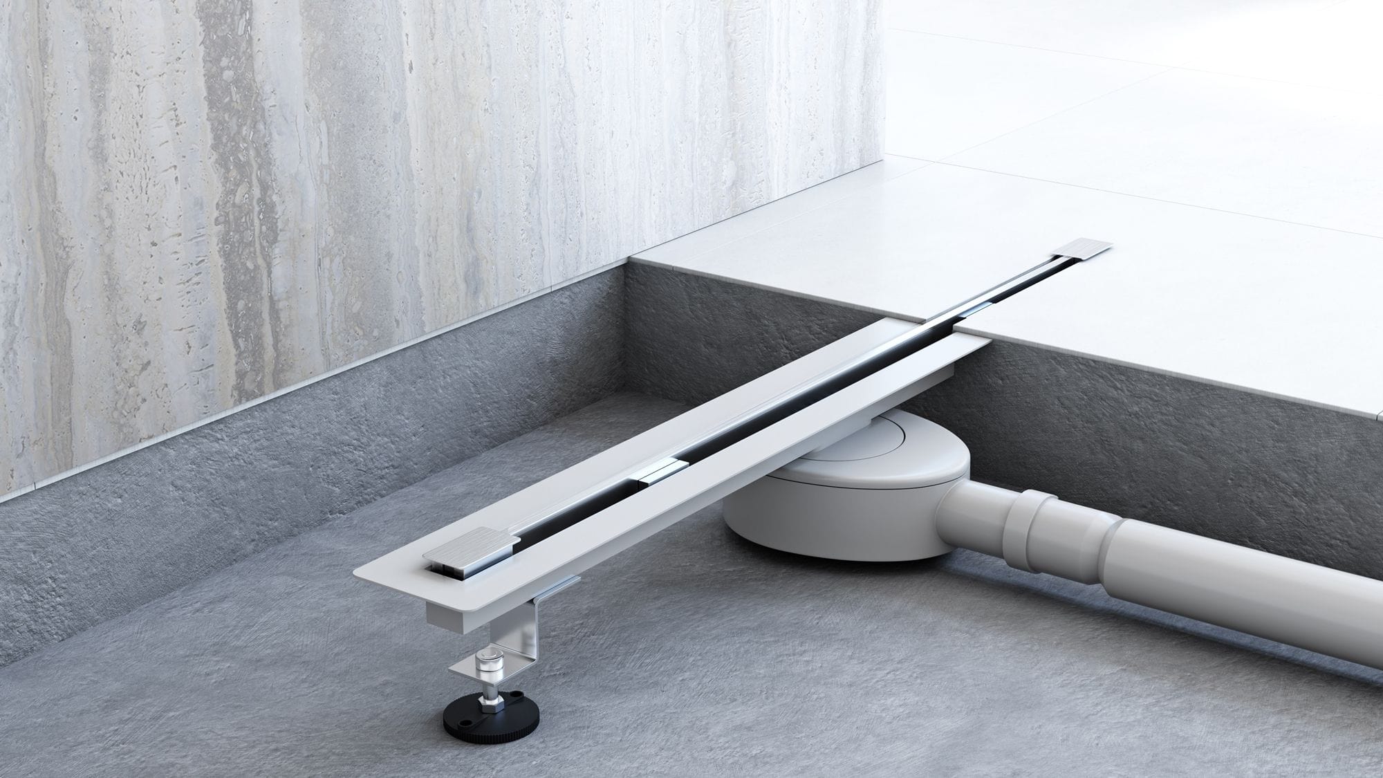 Rigolă de duș Rea Neo Ultra Slim Pro, nichel, 60 cm