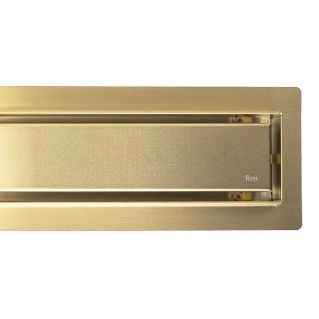 Rigolă de duș Rea Neox Pro, auriu periat, 70 cm