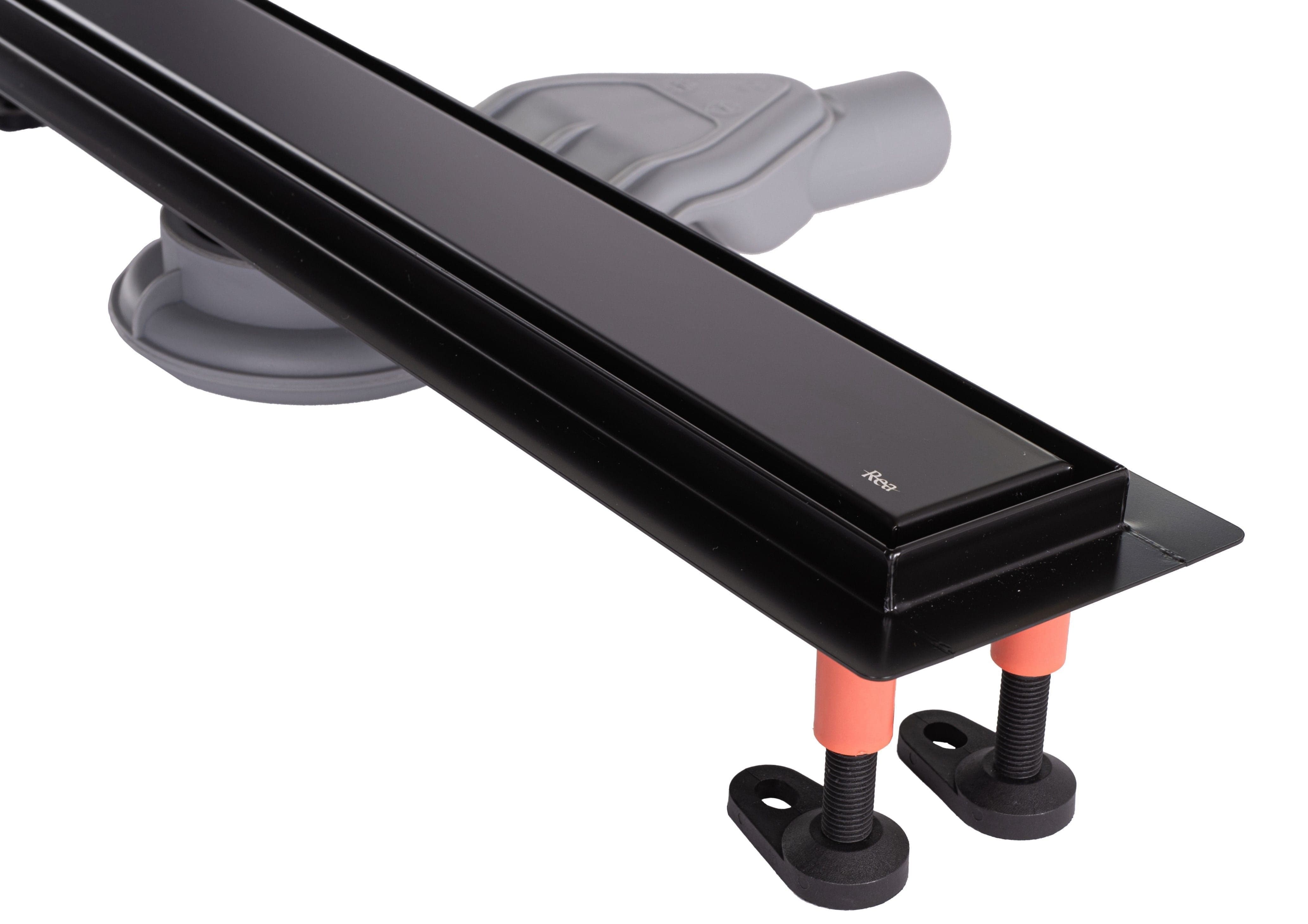 Rigolă de duș Rea Neox Superflow, negru, 70 cm