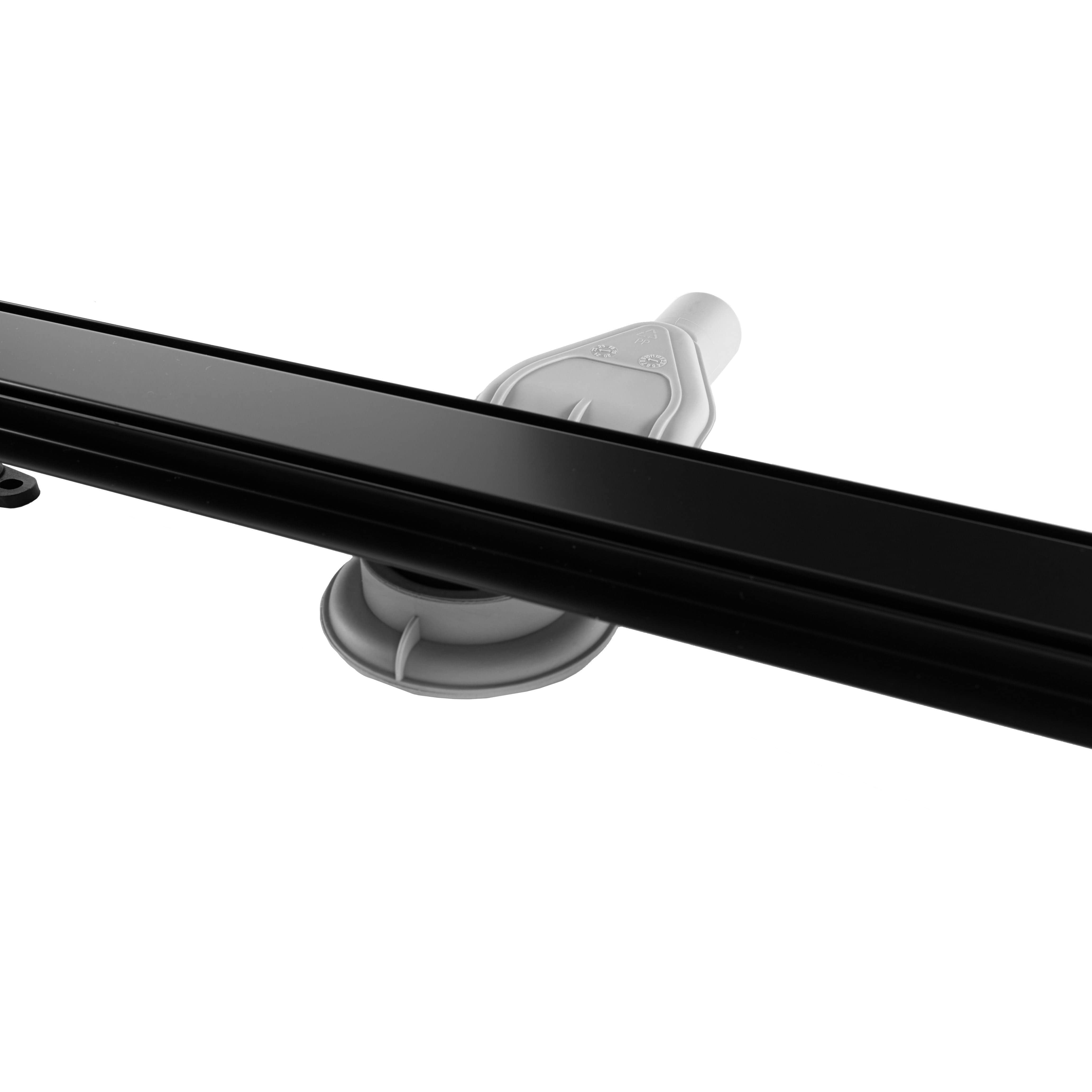 Rigolă de duș Rea Neox Superflow, negru, 70 cm