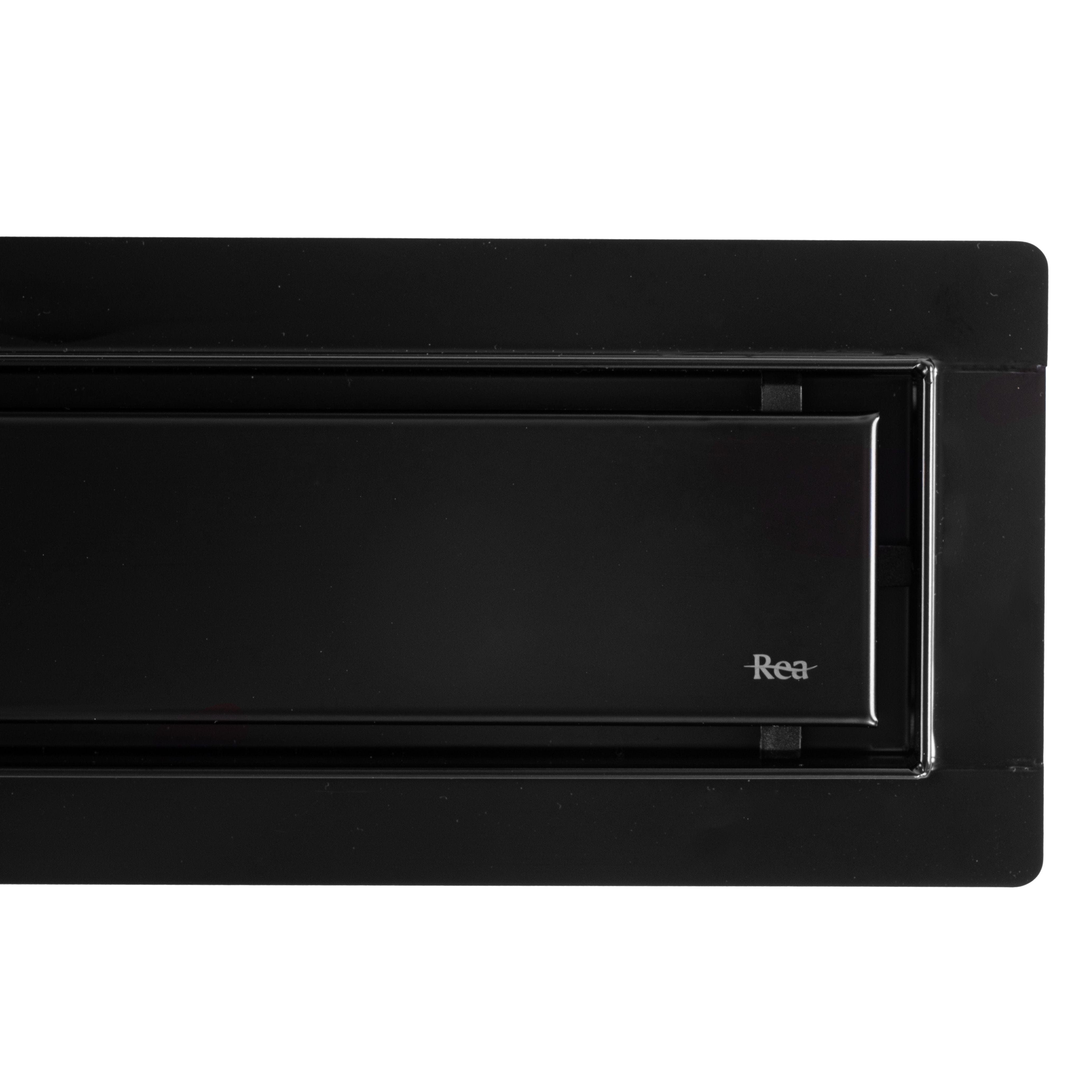 Rigolă de duș Rea Neox Superflow, negru, 70 cm