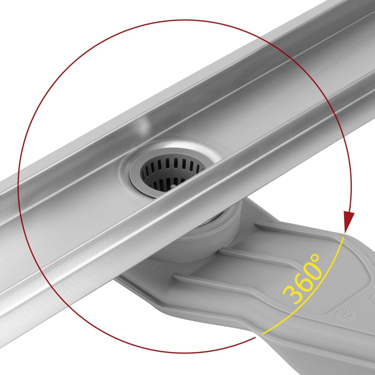 Rigolă de duș Rea Neox Superflow, nichel, 60 cm