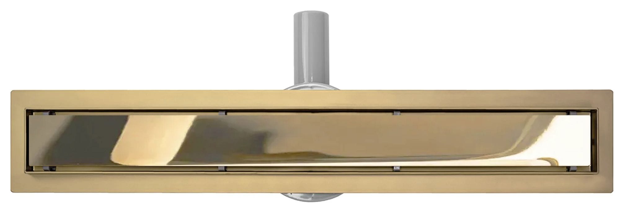Rigolă de duș Rea Pure Neo Mirror, auriu, 100 cm