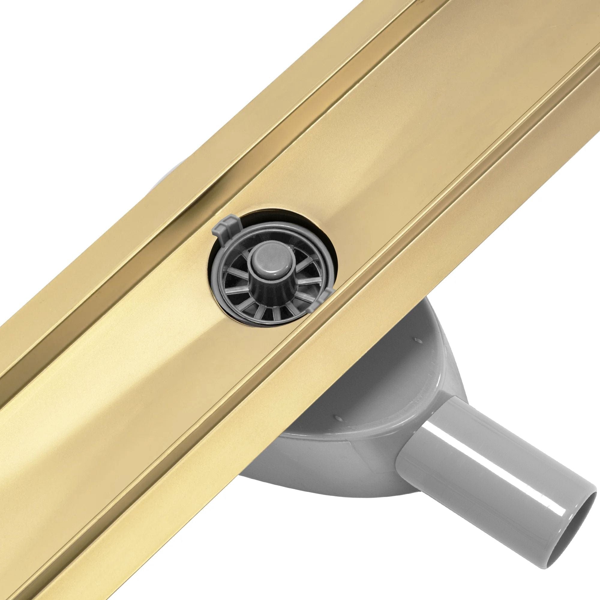 Rigolă de duș Rea Pure Neo Mirror, auriu, 70 cm