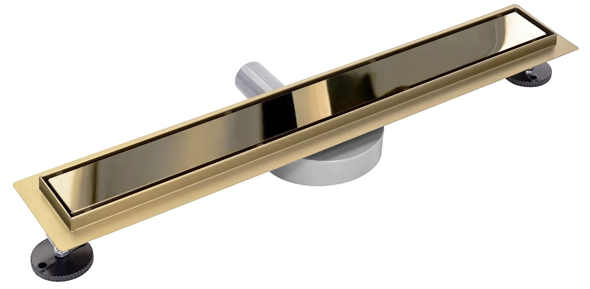 Rigolă de duș Rea Pure Neo Mirror, auriu, 80 cm