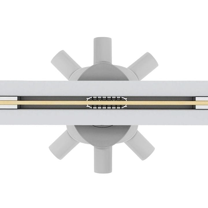 Rigolă de duș Rea Ultra Slim, auriu, 60 cm