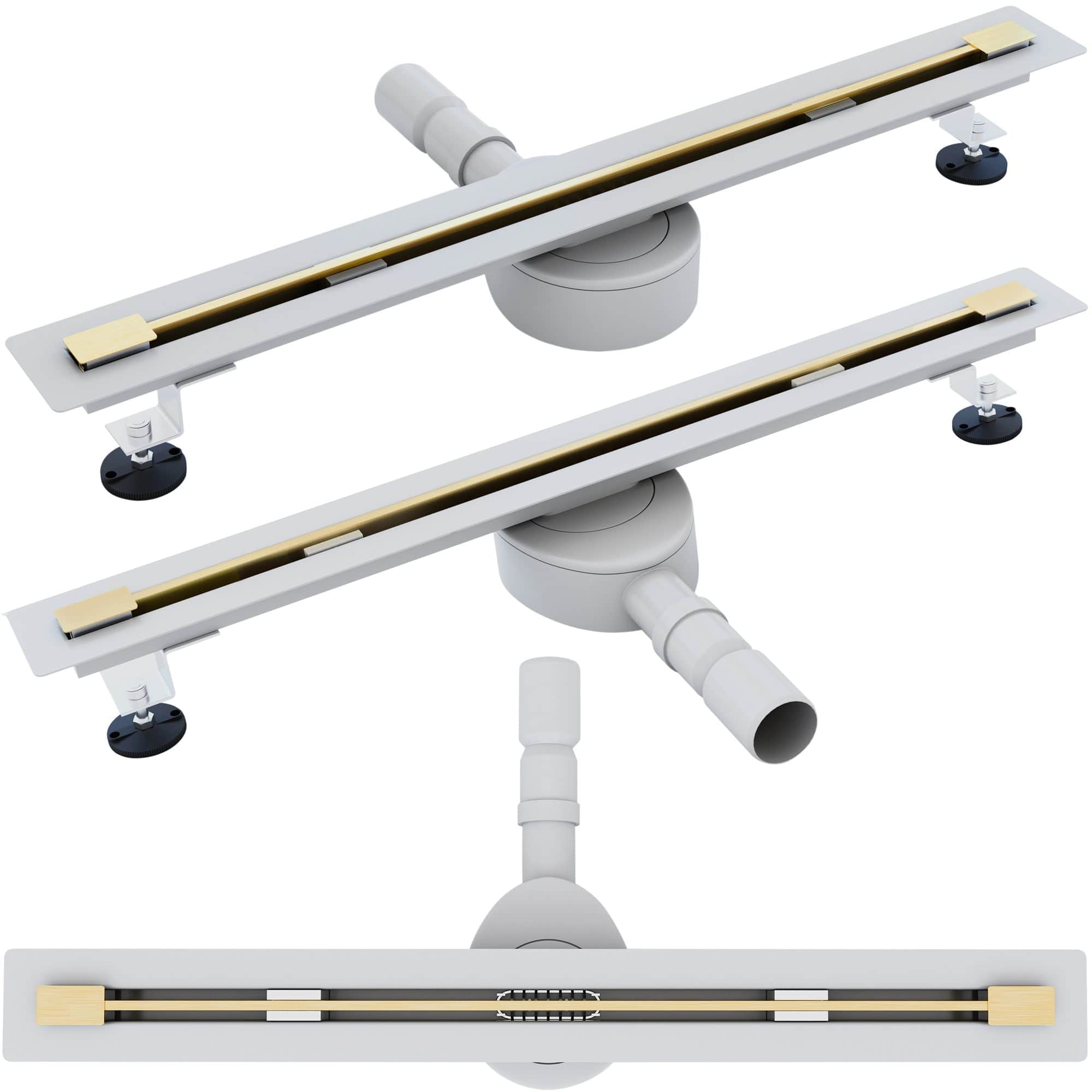Rigolă de duș Rea Ultra Slim, auriu, 60 cm