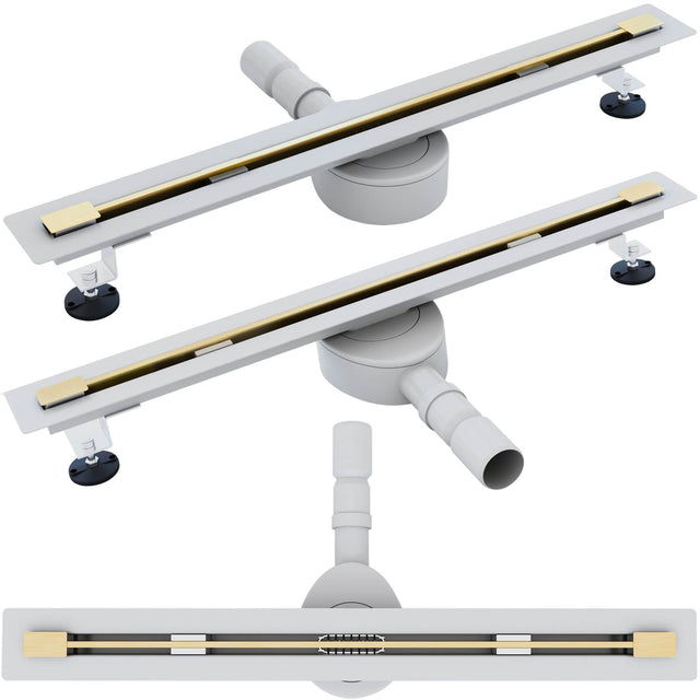 Rigolă de duș Rea Ultra Slim, auriu, 60 cm