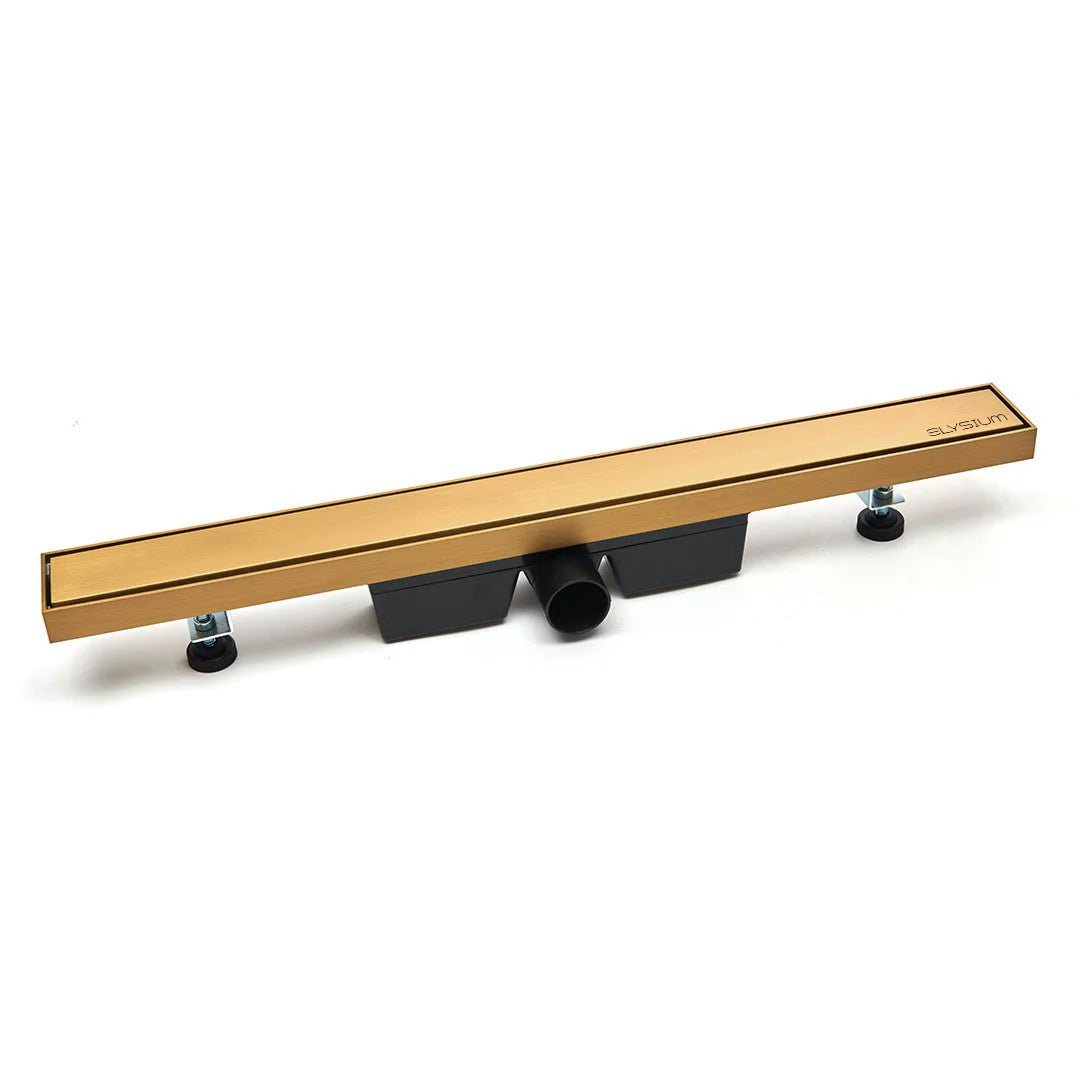 Rigola de dus Elysium Aquatrap, faiantabila, din otel inoxidabil, 60 cm, auriu mat