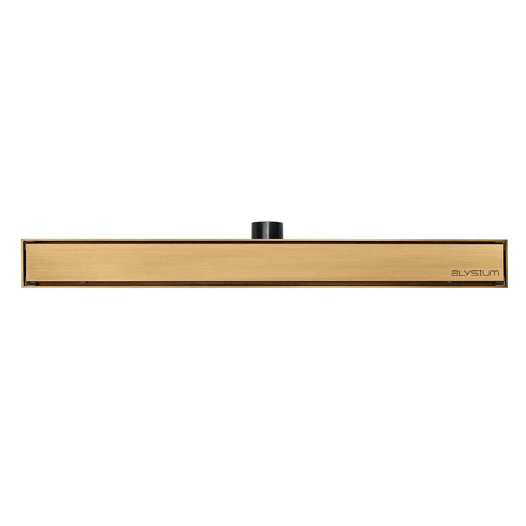 Rigola de dus Elysium Aquatrap, faiantabila, din otel inoxidabil, 60 cm, auriu mat