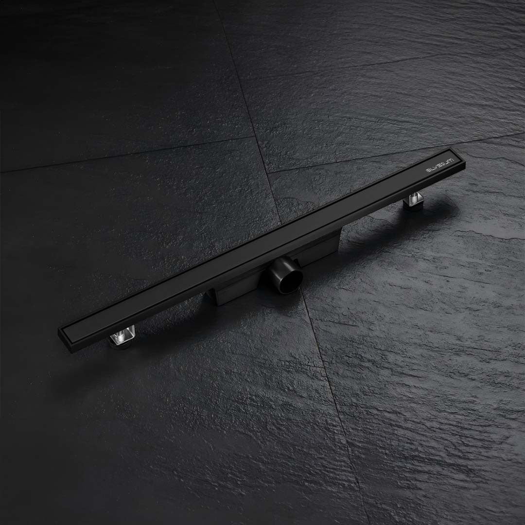 Rigola de dus Elysium Aquatrap Slim, din otel inoxidabil, 60 cm, negru mat
