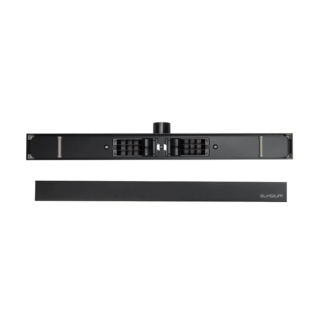 Rigola de dus Elysium Aquatrap Slim, din otel inoxidabil, 60 cm, negru mat