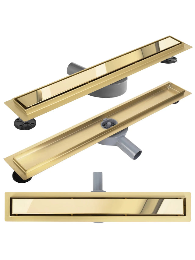 Rigola de dus Rea Neox Pro Gold, auriu periat, 60 cm