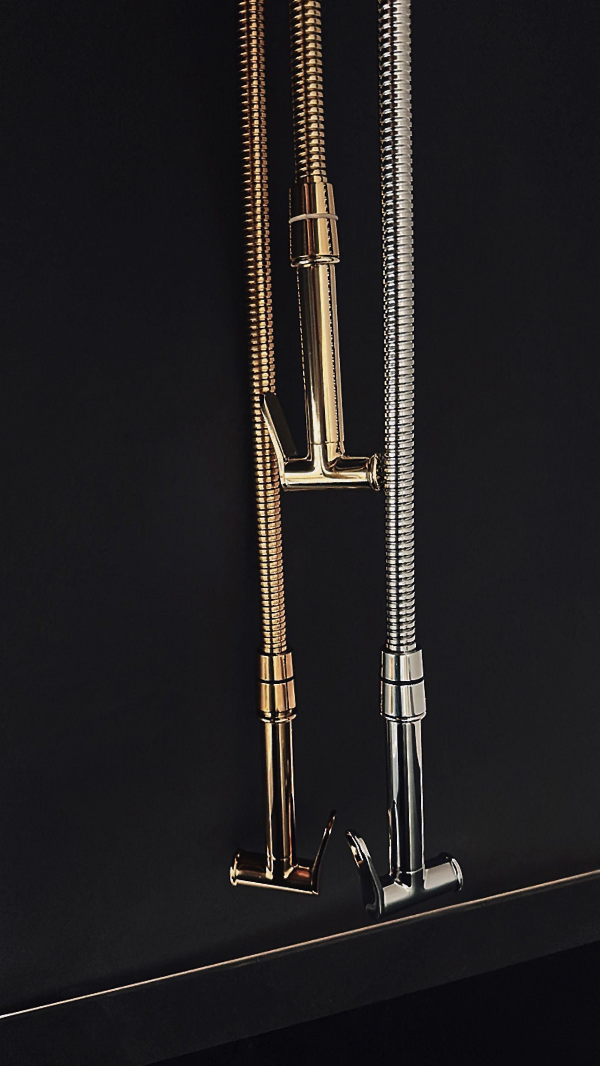 Robinet tip dus intim pentru bideu sau wc Rea Lungo Loop Diamond, argintiu lucios