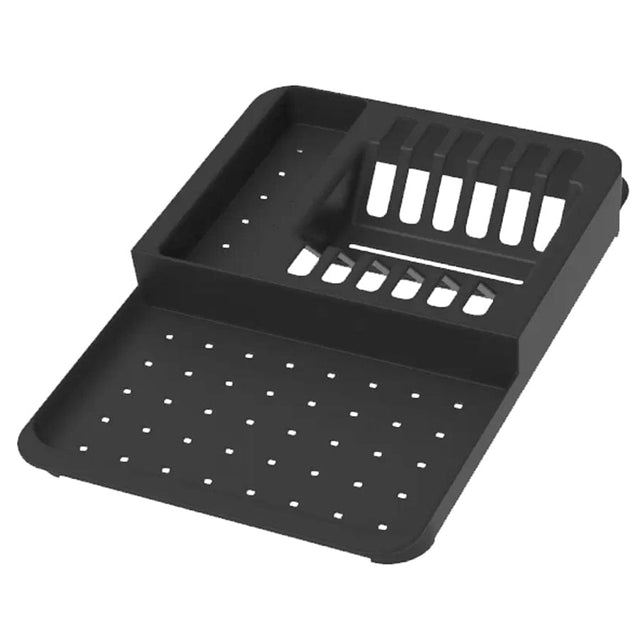 Scurgator farfurii/pahare/tacamuri pentru chiuveta din ABS negru, cod 6024