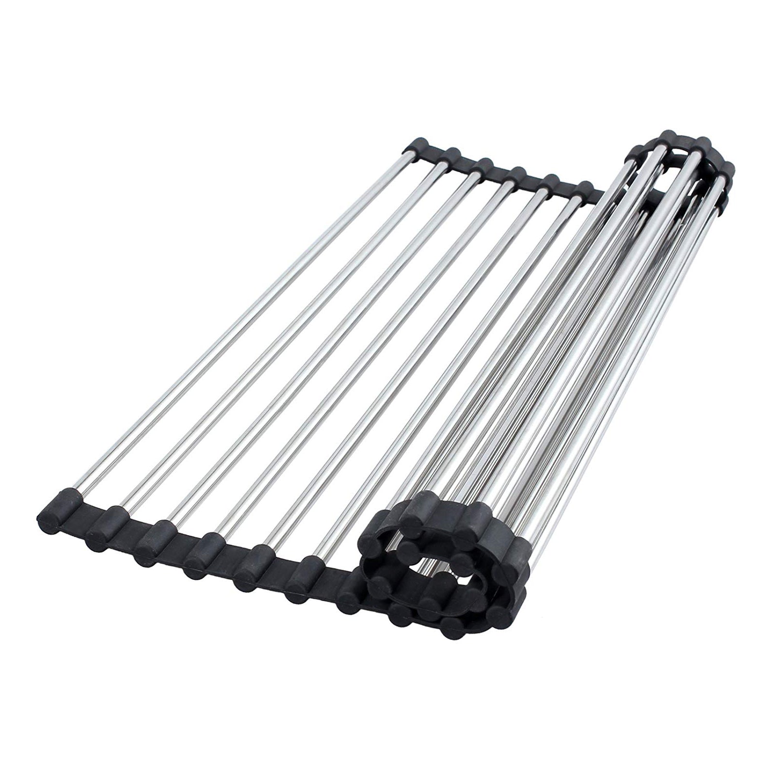 Scurgator / Gratar Rulabil din INOX pentru chiuveta CookingAid Rollmat multifunctional, 40x35.5 cm