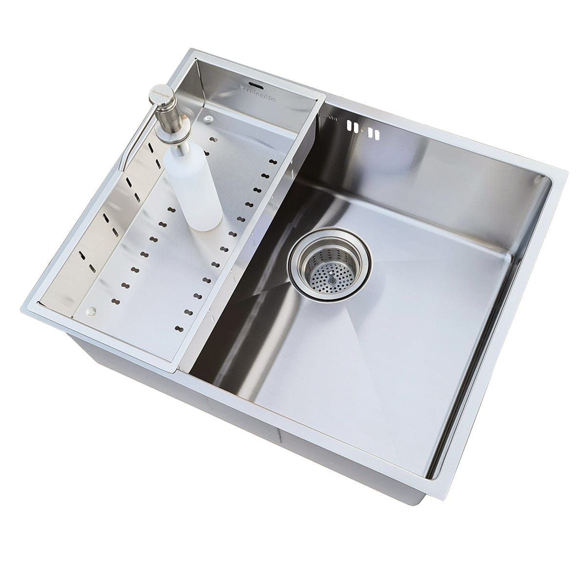 Scurgator INOX Tip Tavita Perforata pentru chiuveta 400*200*85mm, cod: 6036