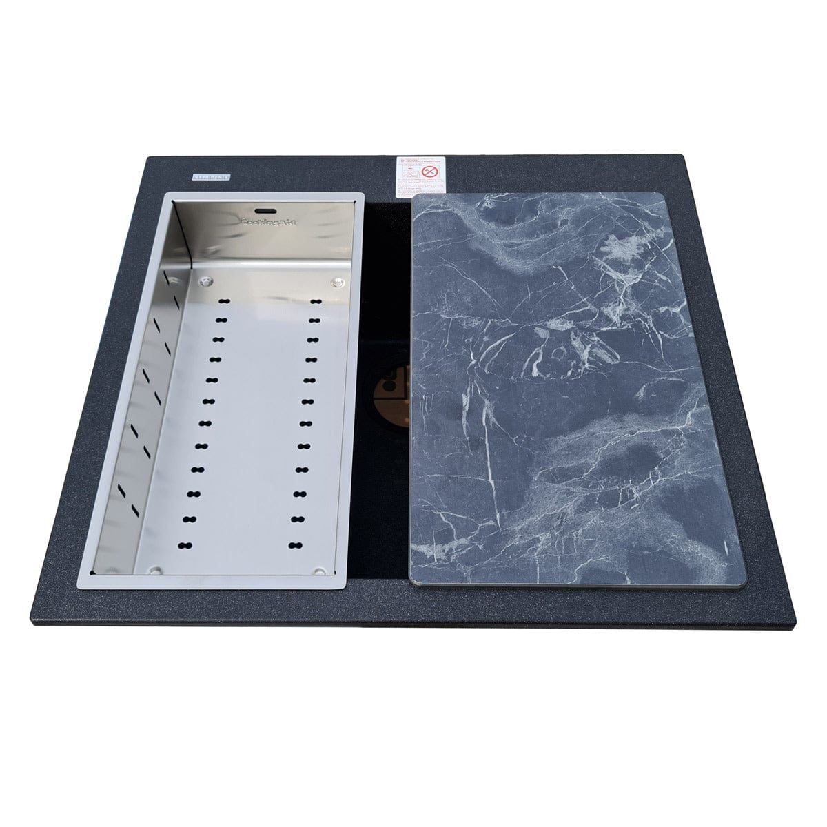 Scurgator INOX Tip Tavita Perforata pentru chiuveta, 420*200*85mm, cod:6037