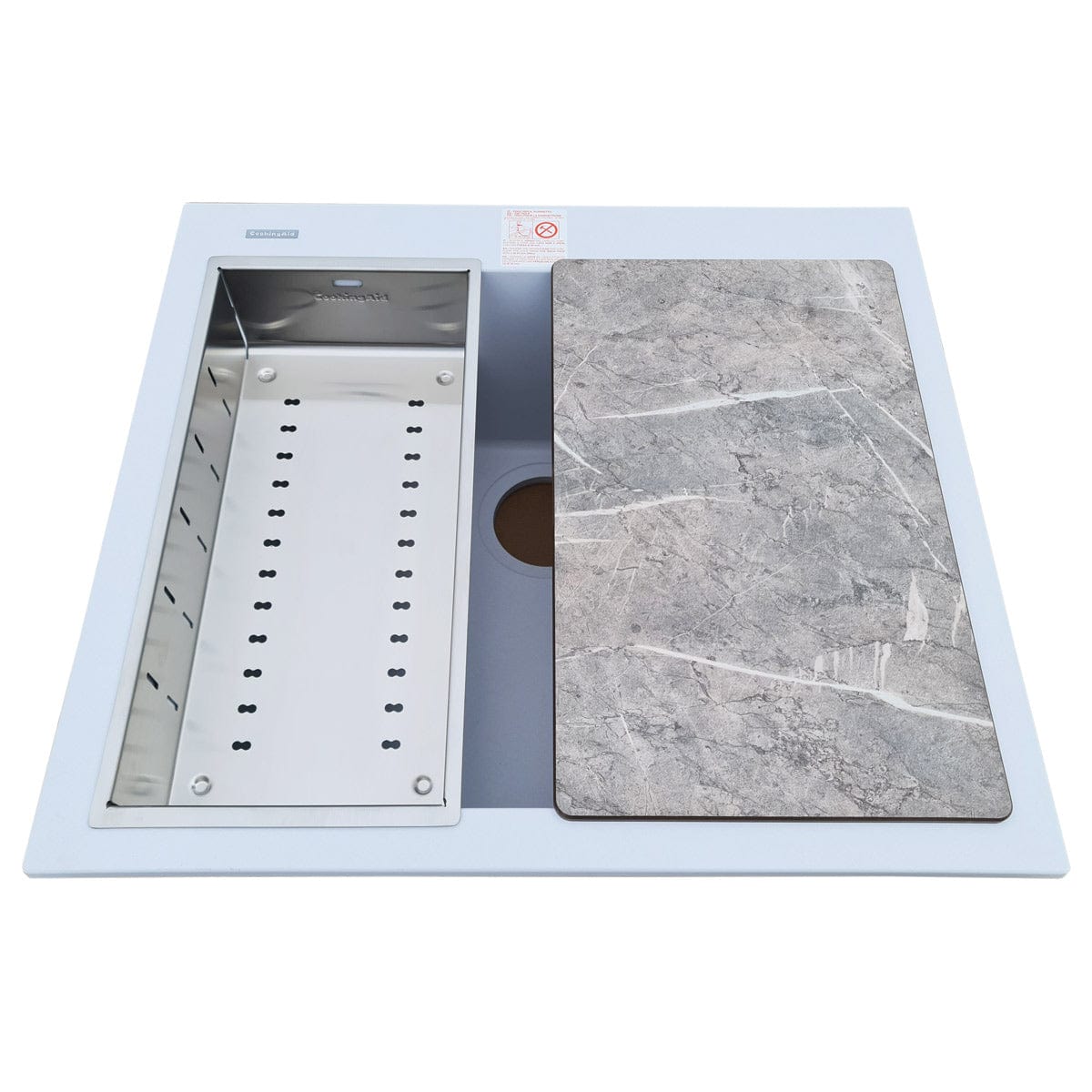 Scurgator INOX Tip Tavita Perforata pentru chiuveta, 420*200*85mm, cod:6037