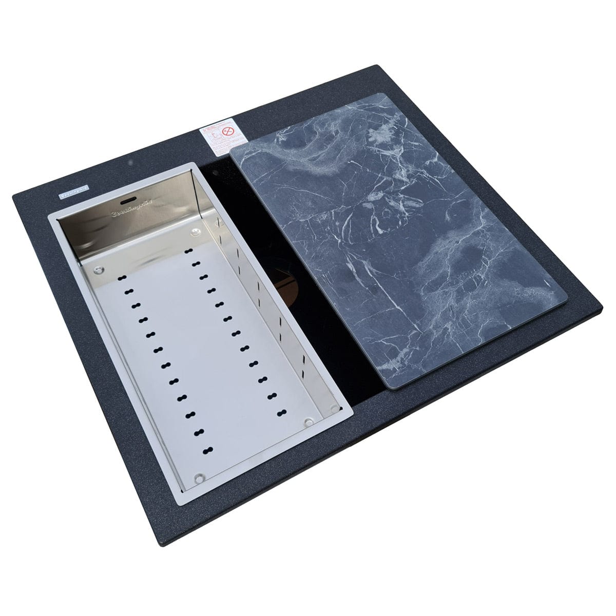 Scurgator INOX Tip Tavita Perforata pentru chiuveta, 420*200*85mm, cod:6037