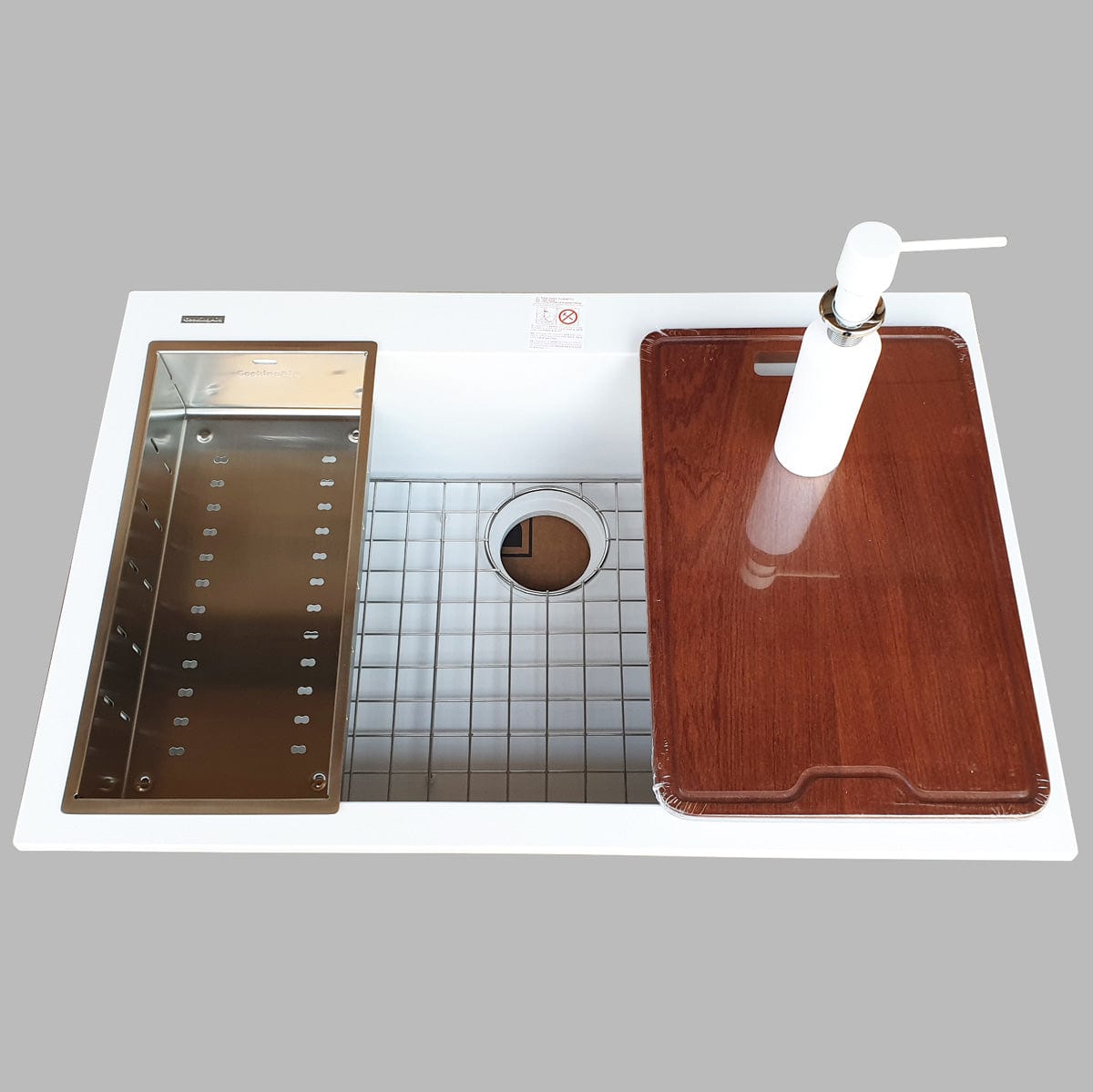 Scurgator INOX Tip Tavita Perforata pentru chiuveta, 420*200*85mm, cod:6037