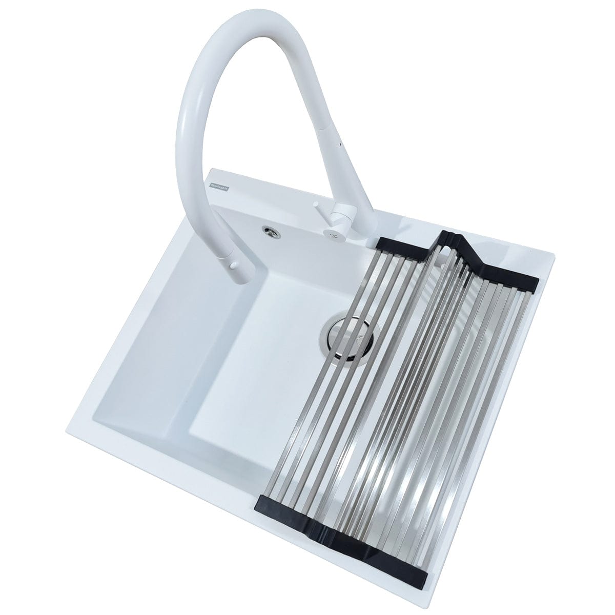 Scurgator multifunctional / Gratar / Suport vase pliabil inox pentru chiuvete, cod:6034