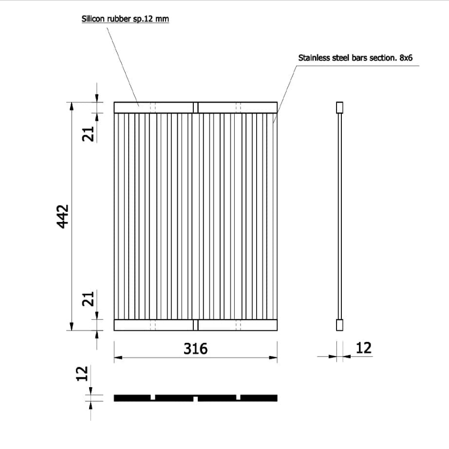 Scurgator multifunctional / Gratar / Suport vase pliabil inox pentru chiuvete, cod:6034