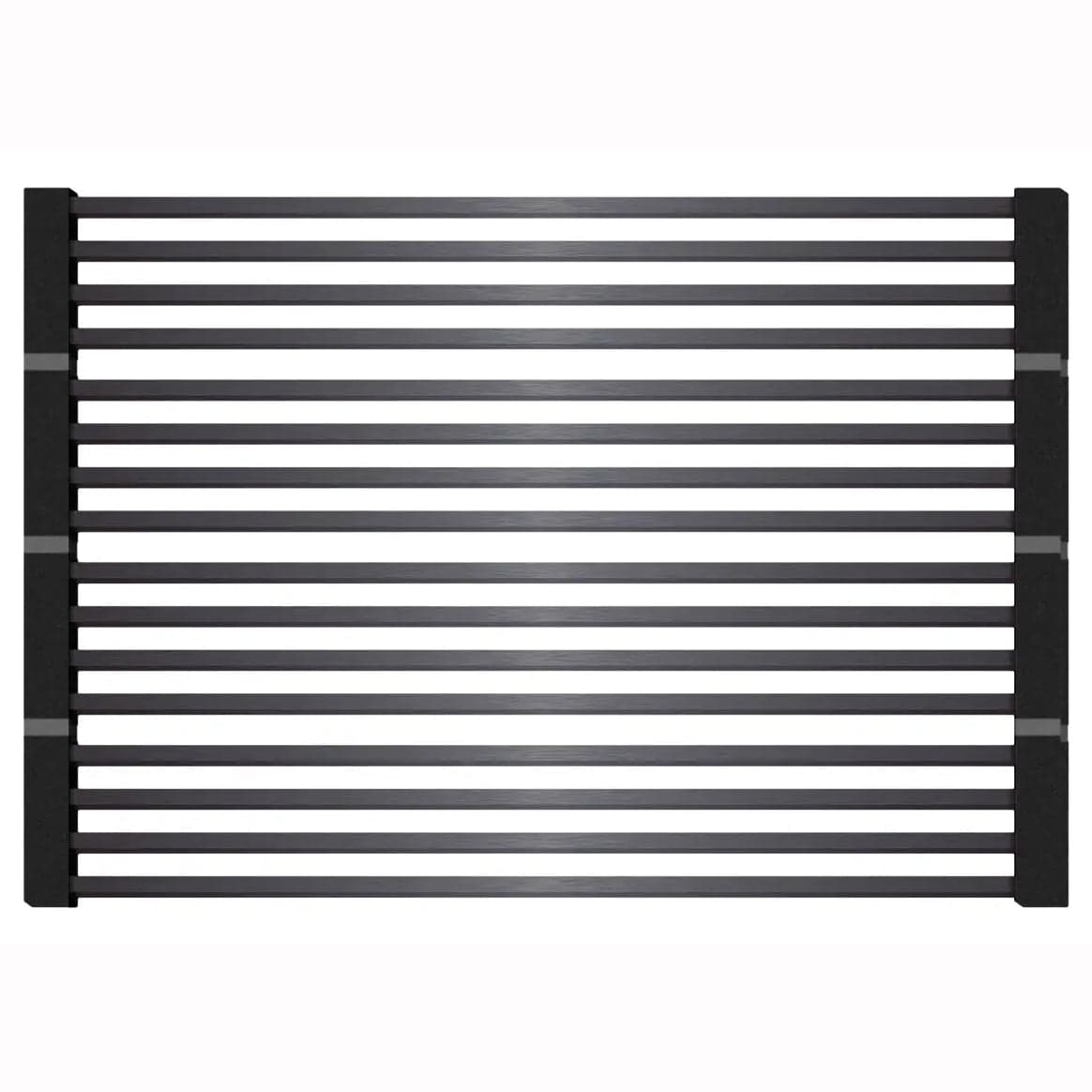 Scurgator multifunctional / Gratar / Suport vase pliabil negru CookingAid Folding Mat Black pentru chiuvete, cod:6033