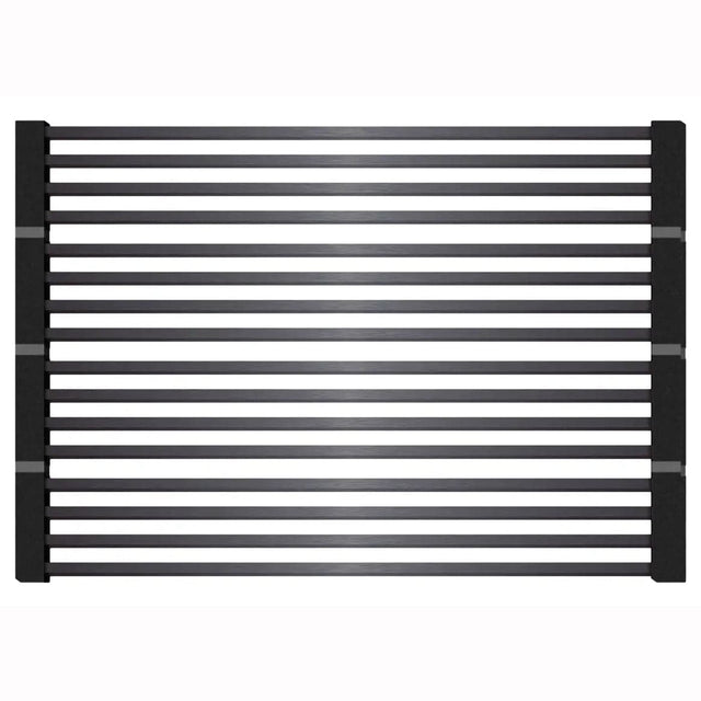 Scurgator multifunctional / Gratar / Suport vase pliabil negru CookingAid Folding Mat Black pentru chiuvete, cod:6033