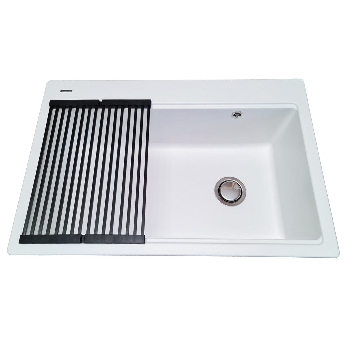 Scurgator multifunctional / Gratar / Suport vase pliabil negru CookingAid Folding Mat Black pentru chiuvete, cod:6033