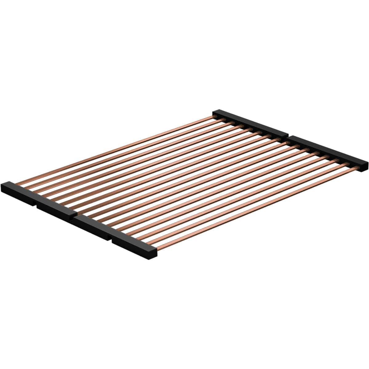Scurgator multifunctional / Gratar / Suport vase pliabil negru, Folding Mat Copper / Cupru pentru chiuvete, cod:6032