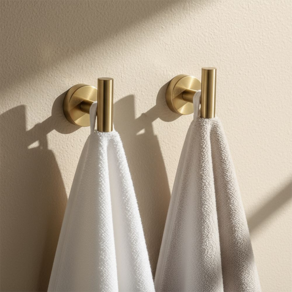 Set accesorii pentru baie Rea Ari, auriu periat, 4 piese