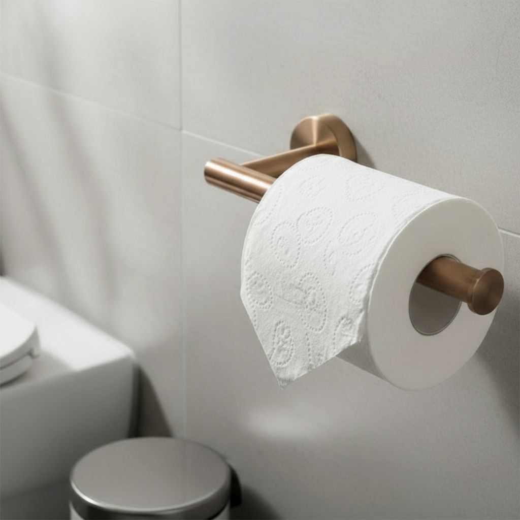 Set accesorii pentru baie Rea Ari, cupru periat, 4 piese