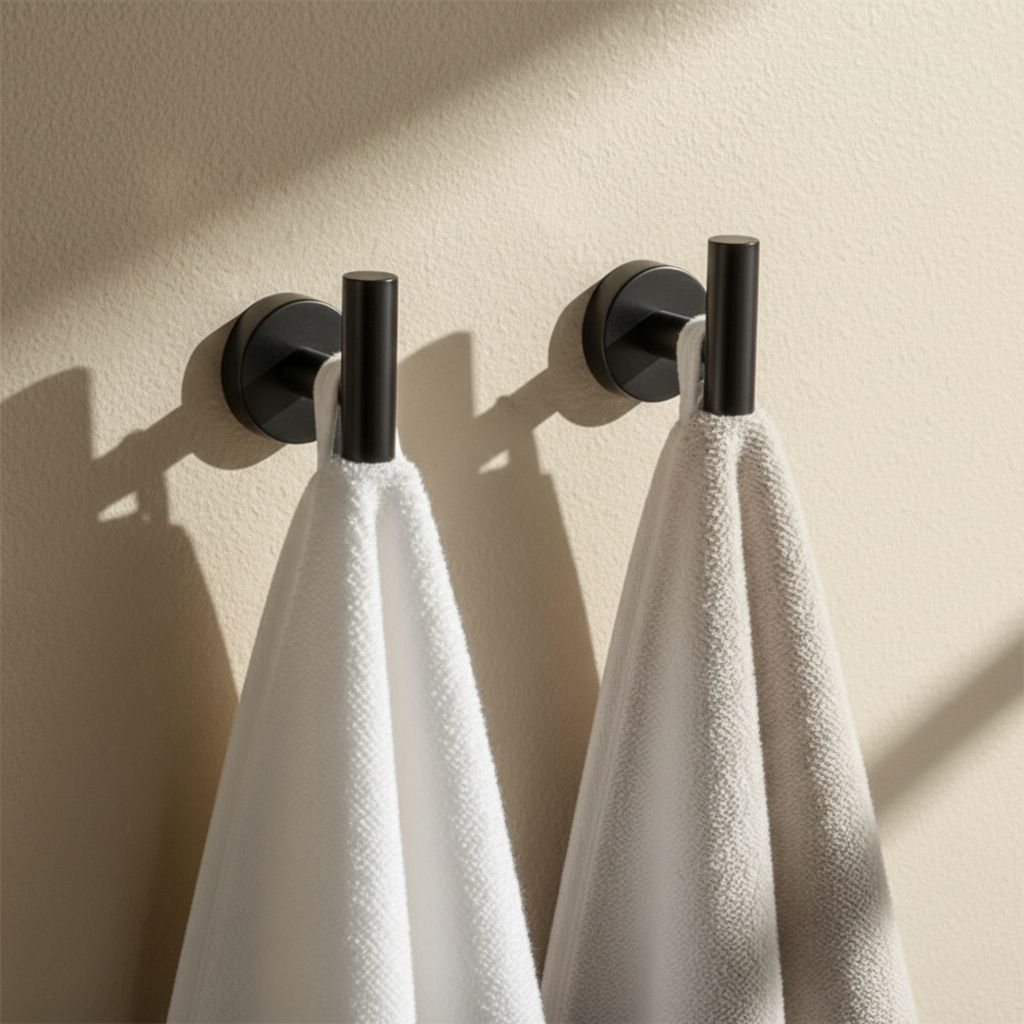 Set accesorii pentru baie Rea Ari, negru lucios, 4 piese