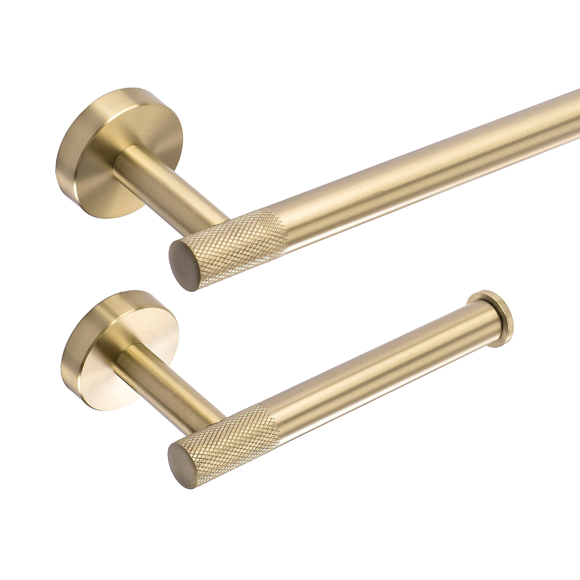 Set accesorii pentru baie Rea Grid, auriu periat, 4 piese