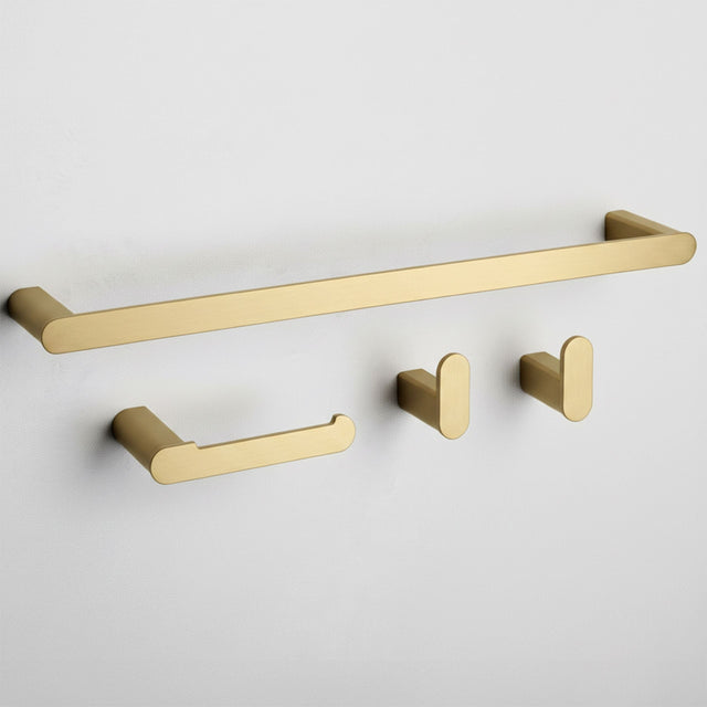 Set accesorii pentru baie Rea Mati, auriu periat, 4 piese